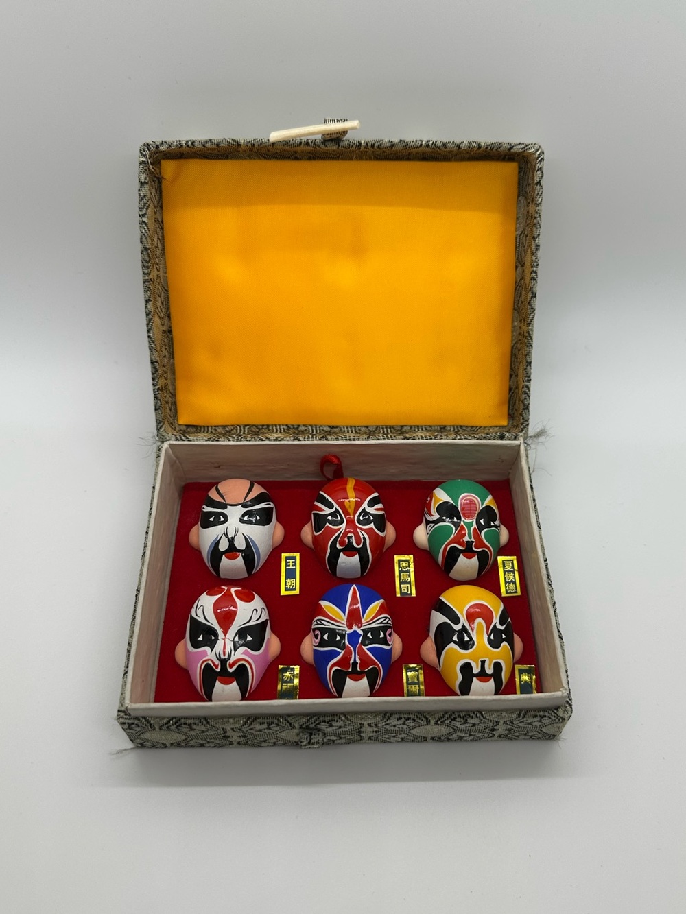 Miniature Chinese Peking opera masks